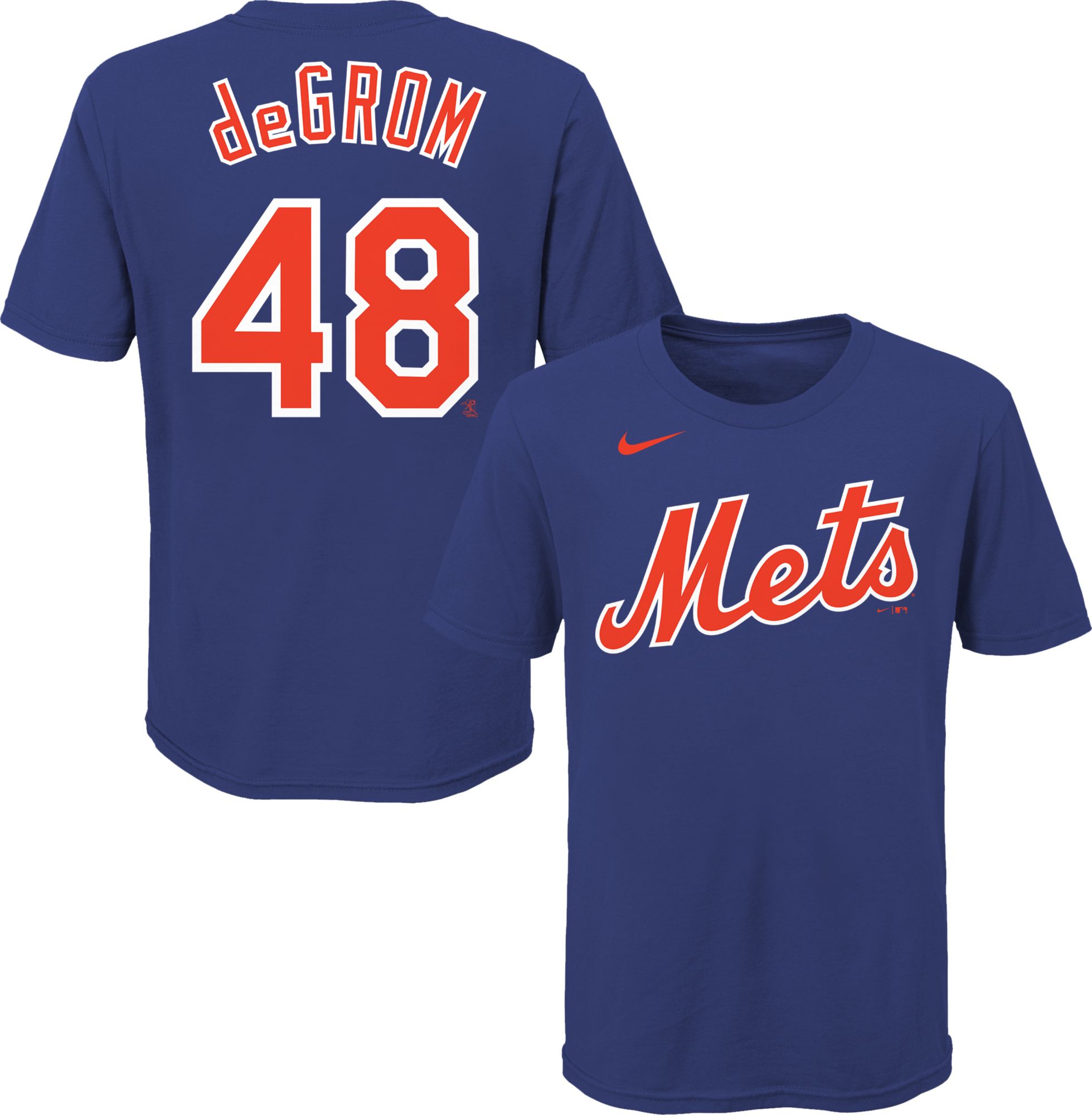 Nike / Youth New York Mets Jacob deGrom #48 Blue T-Shirt