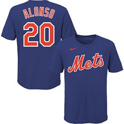 Majestic Cool Base NY Mets Pete Alonso #20 Jersey Size M White w/ Pinstripes