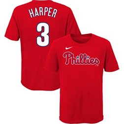 Nike Youth Philadelphia Phillies Bryce Harper #3 Red 4-7 T-Shirt