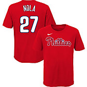 Nike Youth Philadelphia Phillies Aaron Nola #27 Red T-Shirt