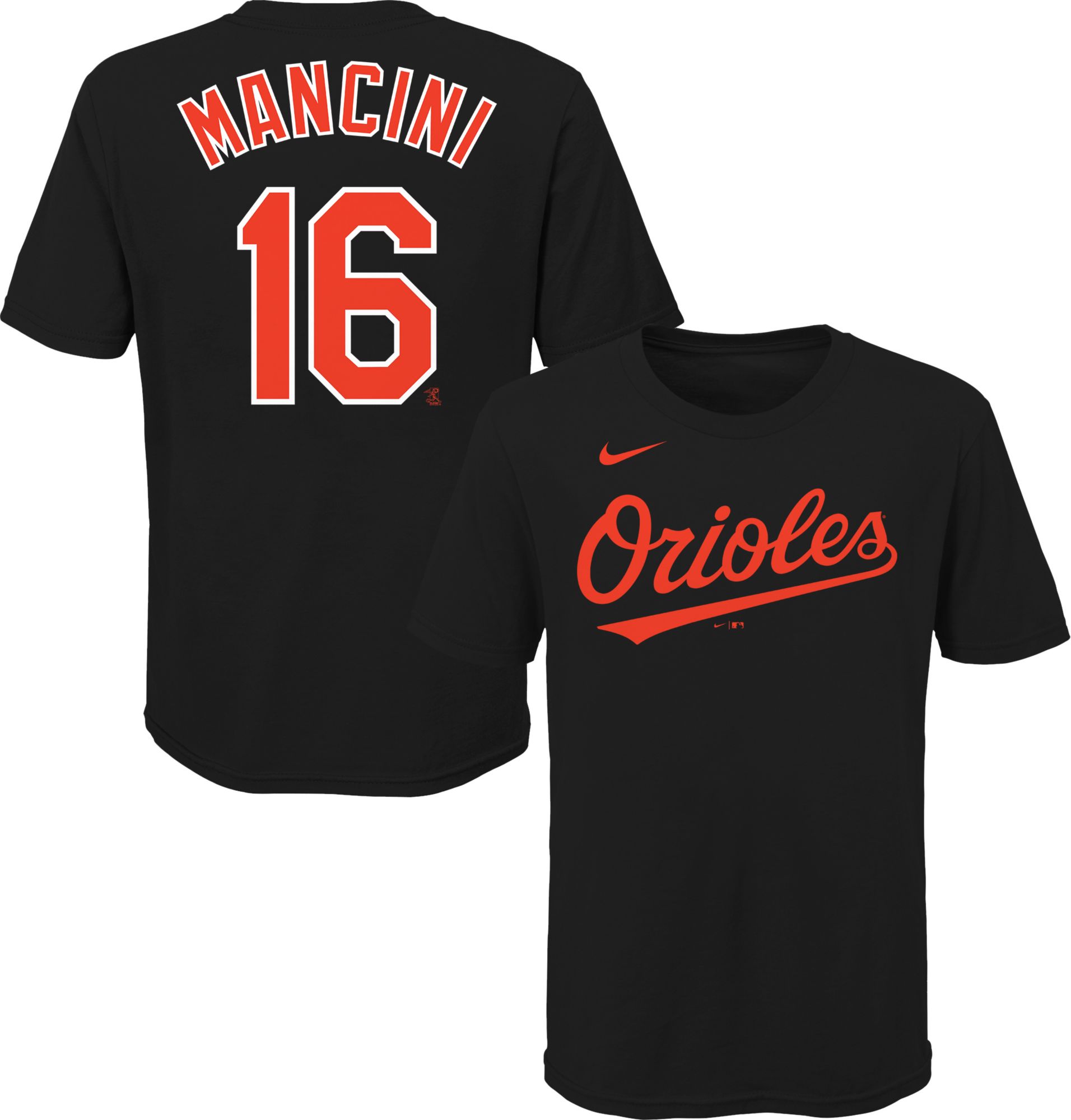 Youth Baltimore Orioles Trey Mancini #16 Black T-Shirt