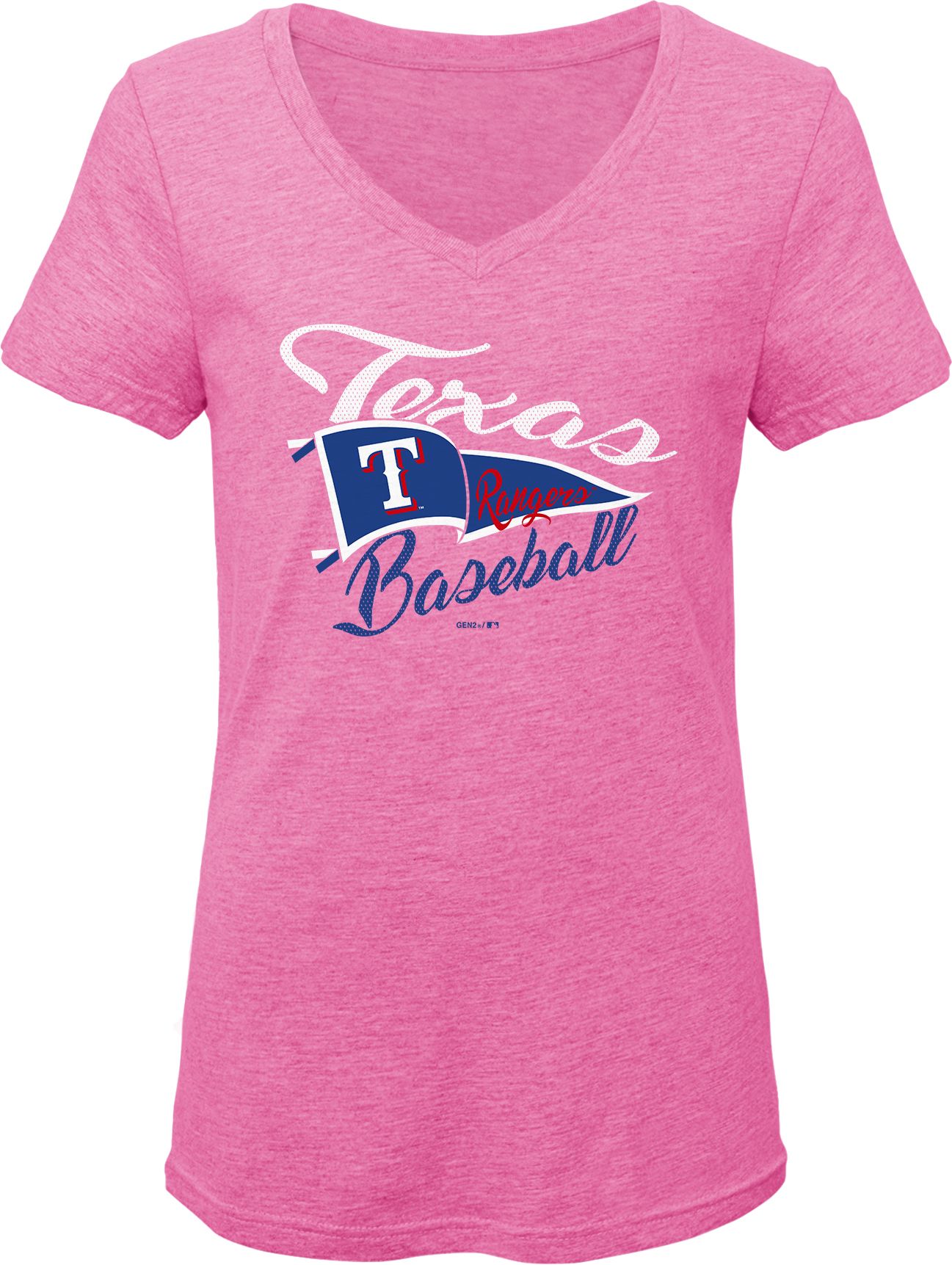 pink texas rangers shirt