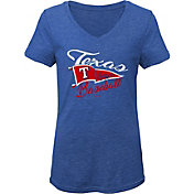 Gen2 Youth Girls' Texas Rangers Royal Fly the Flag V-Neck T-Shirt
