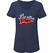 Gen2 Youth Girls' Boston Red Sox Navy Fly the Flag V-Neck T-Shirt