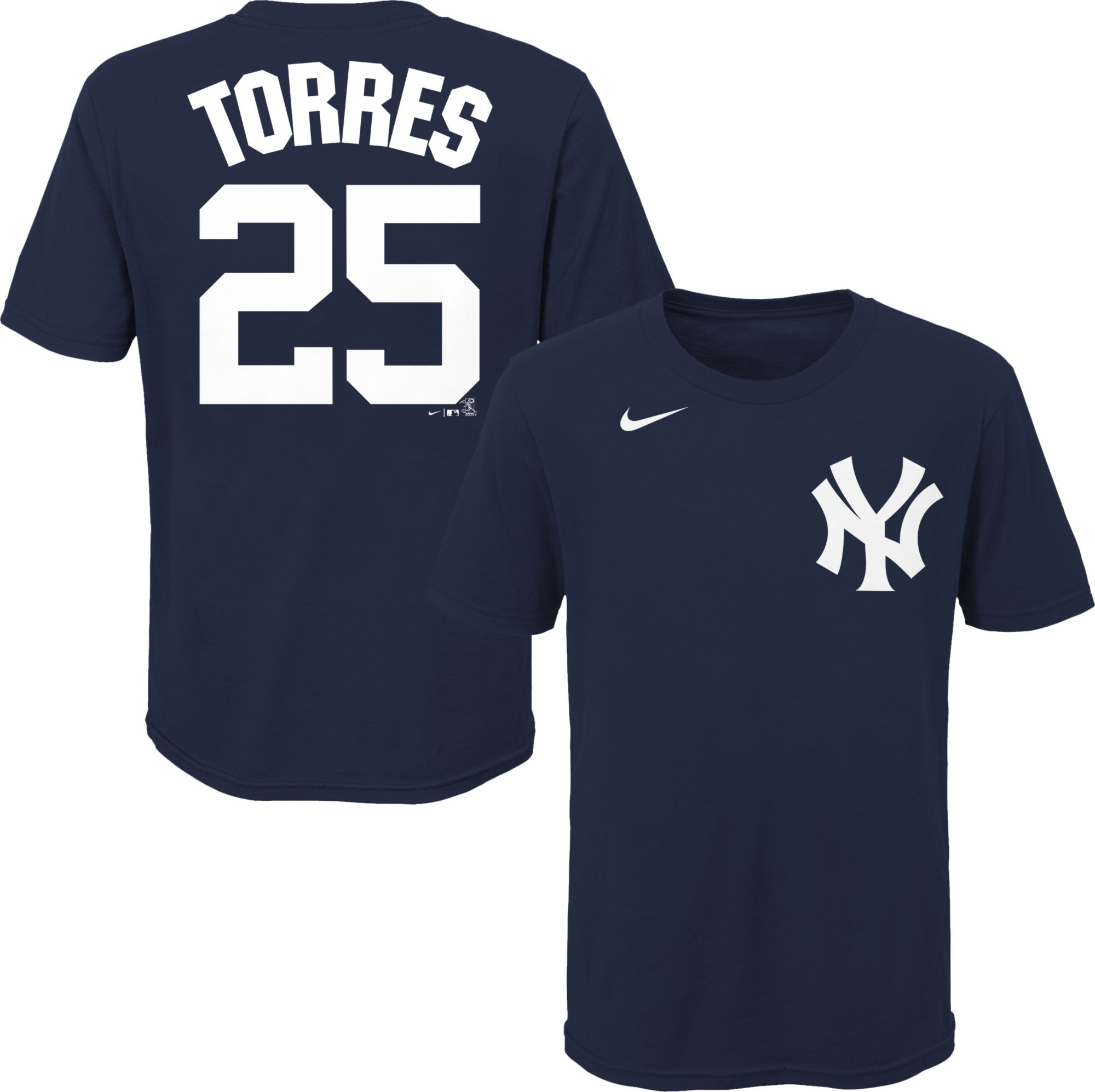 Nike Youth New York Yankees Giancarlo Stanton #27 Navy T-Shirt