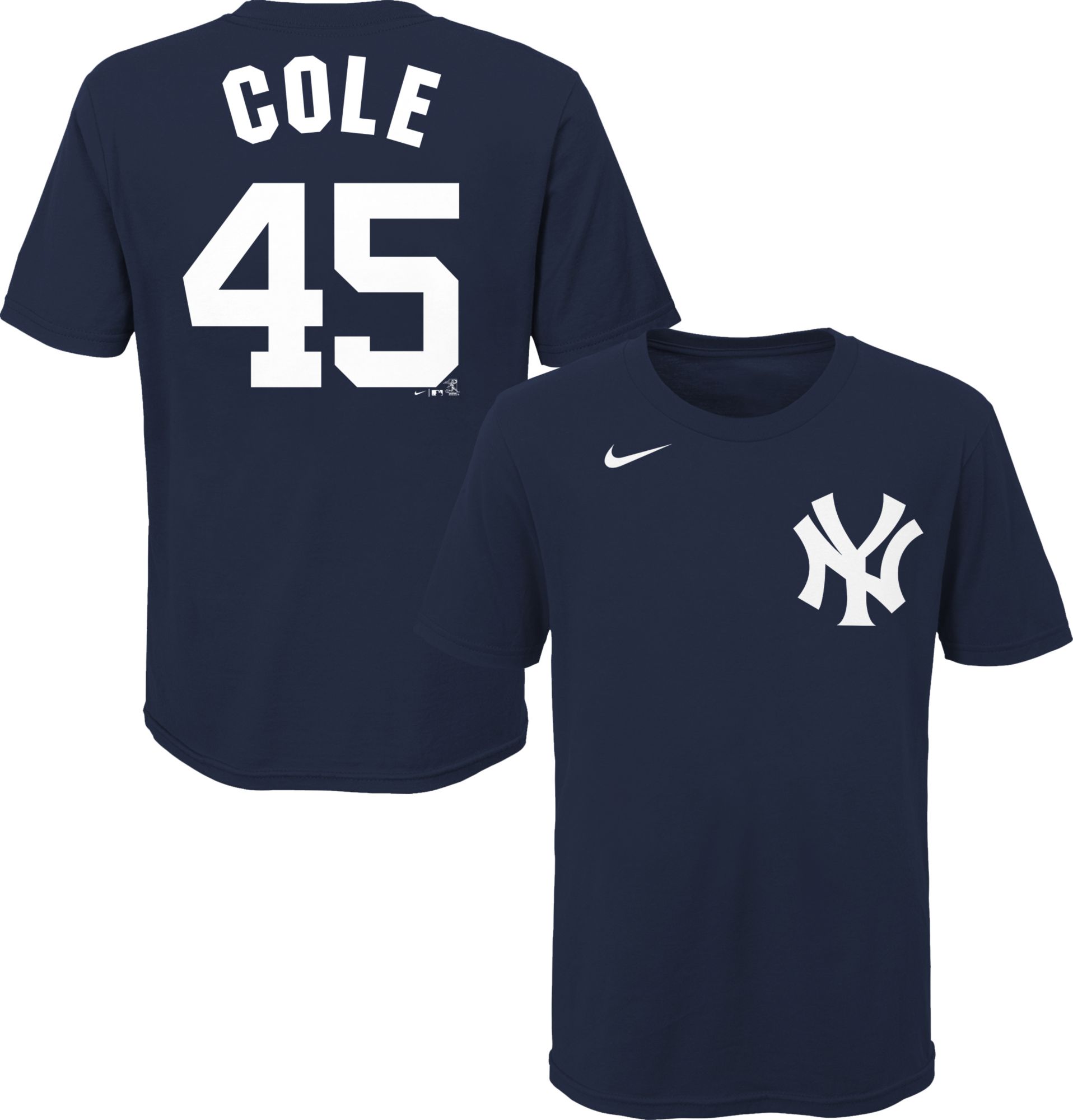 Nike / Youth New York Yankees Gerrit Cole #45 Navy T-Shirt
