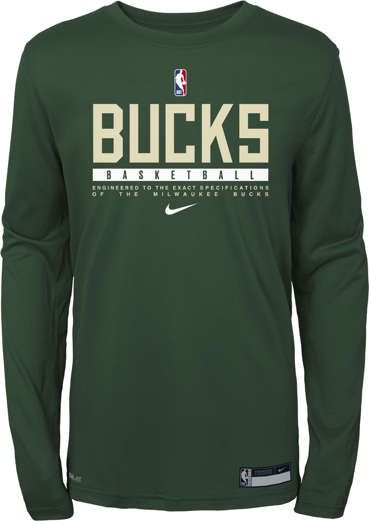 Nike Milwaukee Bucks Youth Statement Name and Number T-shirt
