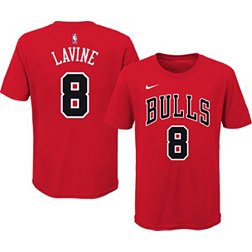 Nike Youth Chicago Bulls Zach LaVine #8 Red Cotton T-Shirt