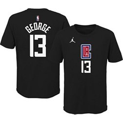 Dick's Sporting Goods Jordan Youth Los Angeles Clippers Paul George #13  Black Dri-FIT Swingman Jersey