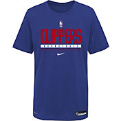 Nike Youth Los Angeles Clippers Blue Practice Performance T-Shirt