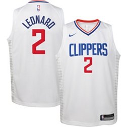 Nike Youth Los Angeles Clippers Kawhi Leonard #2 Dri-FIT Swingman White Jersey