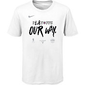 Nike Youth Los Angeles Clippers 2020 Playoffs Bound 'L.A. Our Way' Mantra White T-Shirt