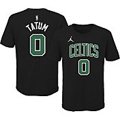 Jordan Youth Boston Celtics Jayson Tatum #0 Statement Black T-Shirt