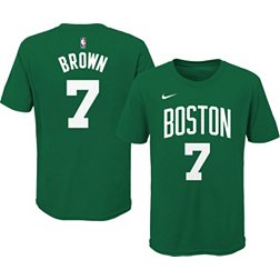 Nike Youth Boston Celtics Jaylen Brown #7 Green Cotton T-Shirt