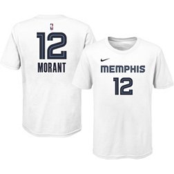 Nike Youth Memphis Grizzlies Ja Morant #12 Cotton White T-Shirt