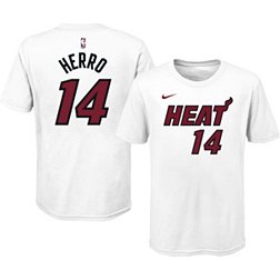 Nike Youth Miami Heat Tyler Herro #14 Cotton White T-Shirt