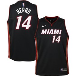 Nike Youth Miami Heat Tyler Herro #14 Dri-FIT Icon Swingman Black Jersey
