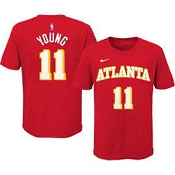 Nike Youth Atlanta Hawks Trae Young #11 Red Cotton T-Shirt