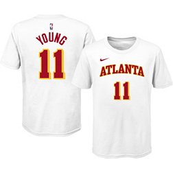 Nike Youth Atlanta Hawks Trae Young #11 Cotton White T-Shirt