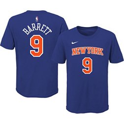 Nike Youth New York Knicks RJ Barrett #9 Blue Cotton T-Shirt