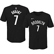 Nike Youth Brooklyn Nets Kevin Durant #7 Cotton Black T-Shirt