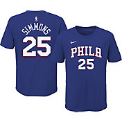 Nike Youth Philadelphia 76ers Ben Simmons #25 Blue Cotton T-Shirt
