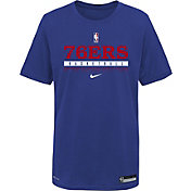 Nike Youth Philadelphia 76ers Blue Practice Performance T-Shirt