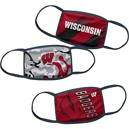 Gen2 Boys' Wisconsin Badgers 3-Pack Face Coverings