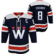 NHL Youth Washington Capitals Alexander Ovechkin #8 Navy Premier Jersey