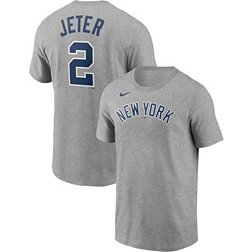 Women's New York Yankees Derek Jeter Nike White 2020 MLB Hall of Fame  Inductee Captain T-Shirt