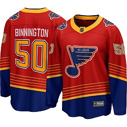 ST. LOUIS BLUES TODDLER PREMIER REVERSE RETRO BINNINGTON 50 JERSEY