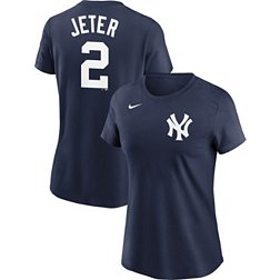 Derek Jeter Yankees Nike Jersey Youth Medium Blue White #2 New York Alt MLB  NY