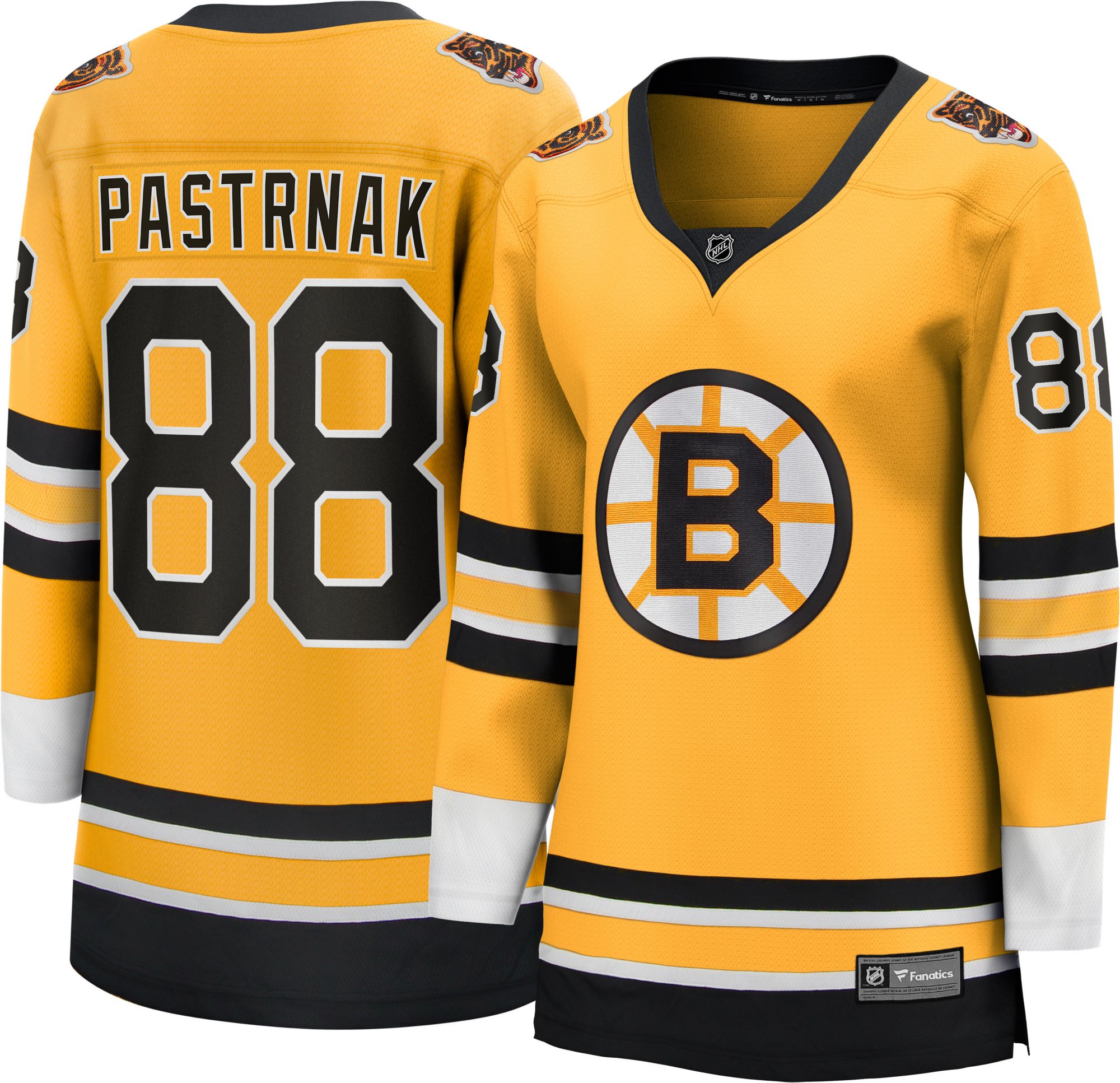 Men's Fanatics Branded Gold Boston Bruins Authentic Pro Pullover Hoodie