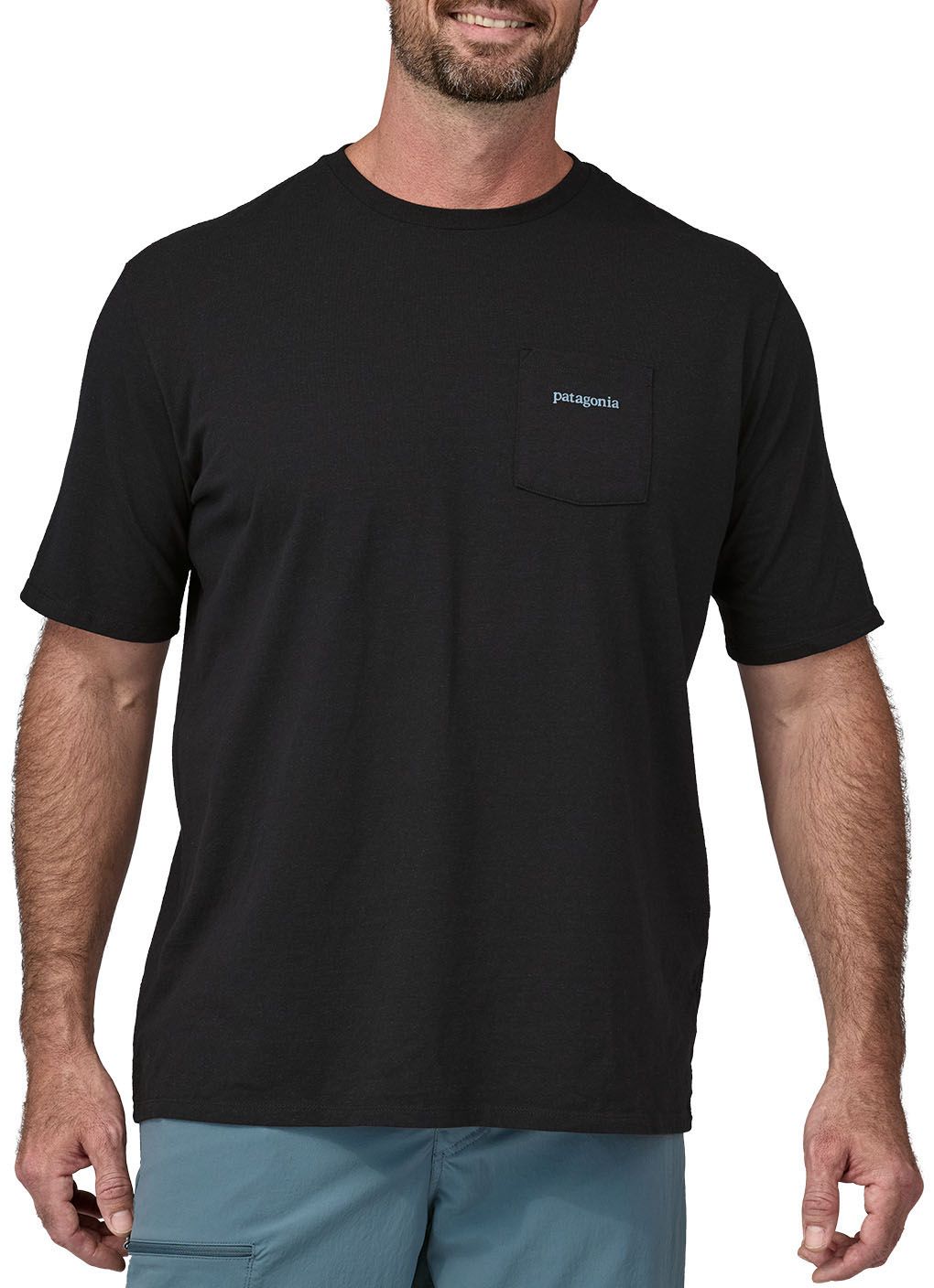 Patagonia Men's Line Logo Ridge Pocket Responsibili-Tee Short Sleeve T-Shirt