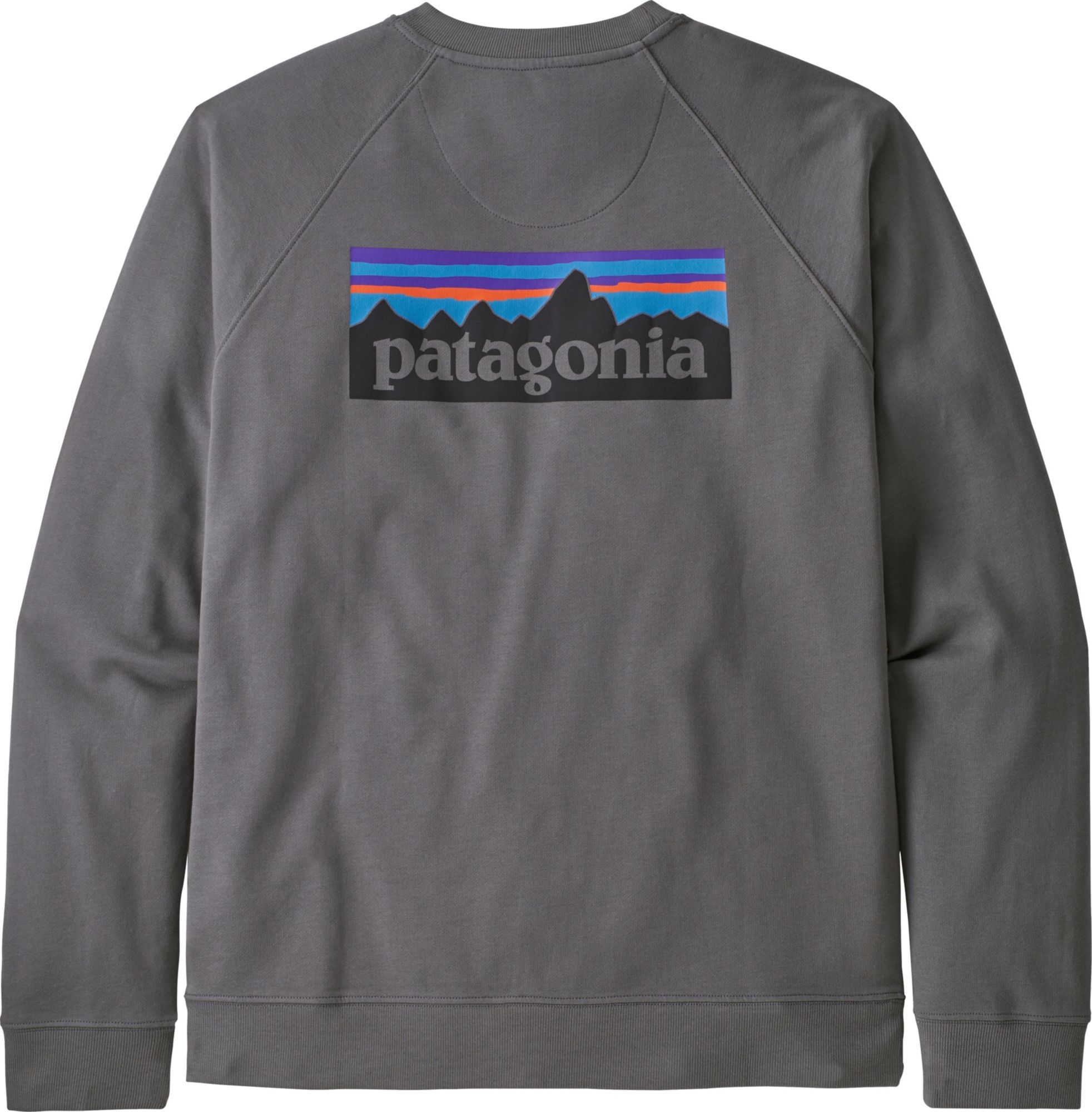 Patagonia Men's P-6 Logo Organic Crew Sweatshirt, Medium, Noble Grey