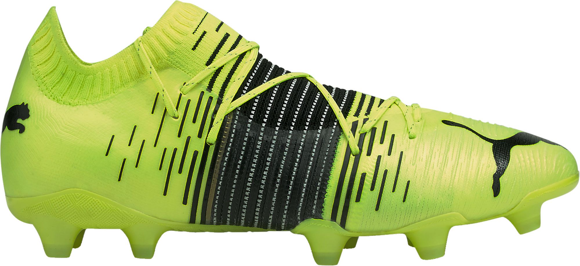 green and yellow soccer cleats