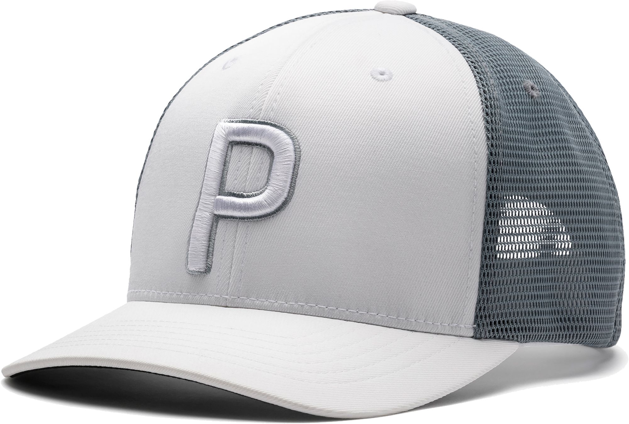 gray puma hat