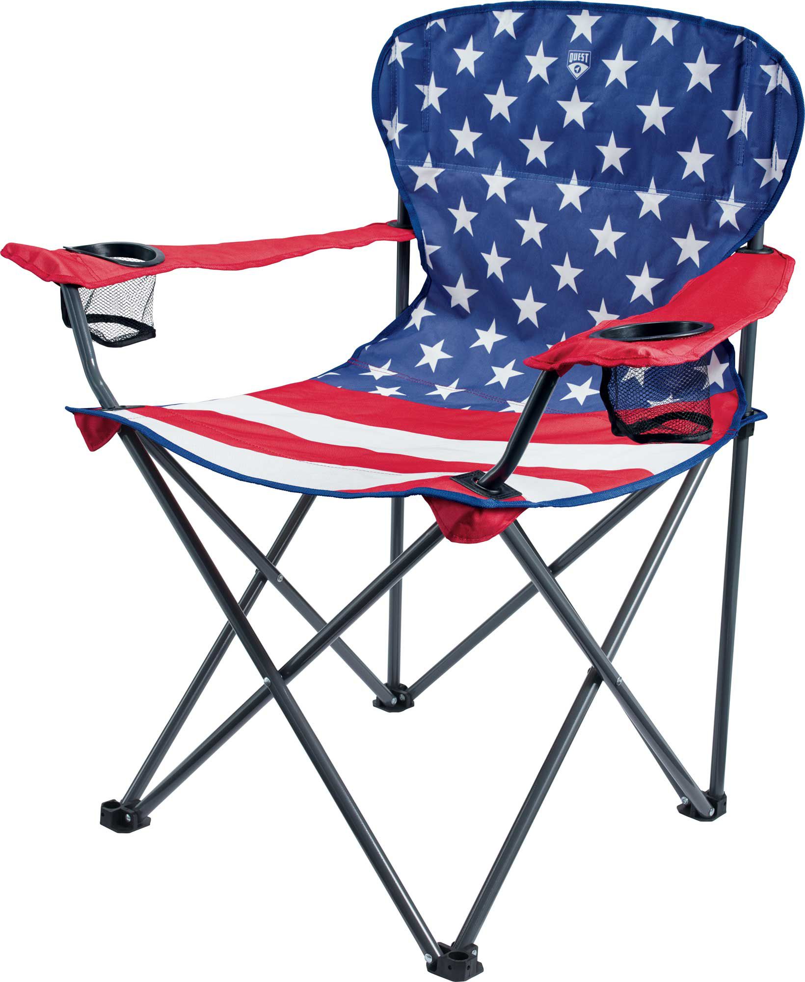 Camping Furniture Camping & Hiking GCI Outdoor Freedom Rocker Chair USA Flag Red White and Blue