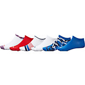 DSG Adult Americana Low Cut Socks Multicolor 6-Pack