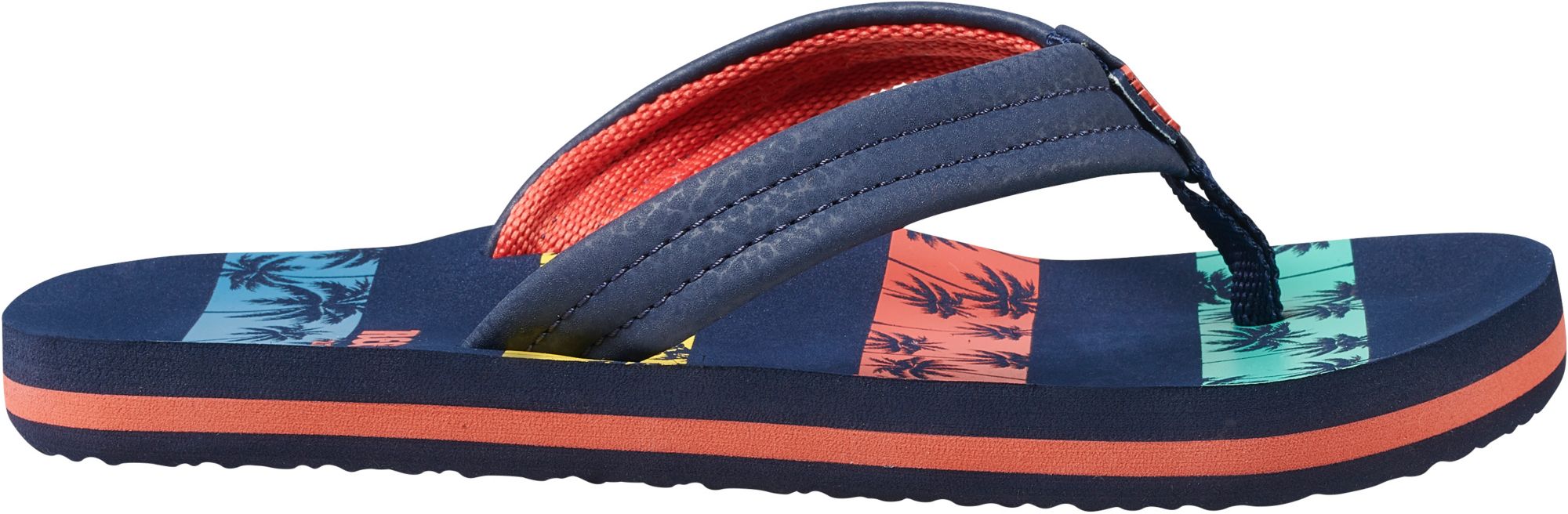 reef navy blue flip flops