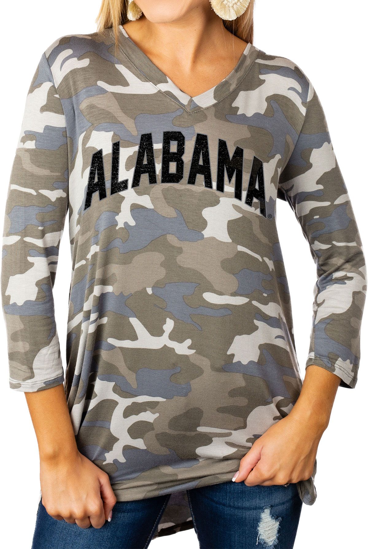 camo tunic sweatshirt