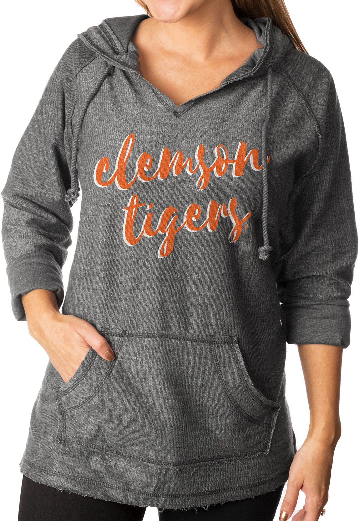 grey clemson hoodie