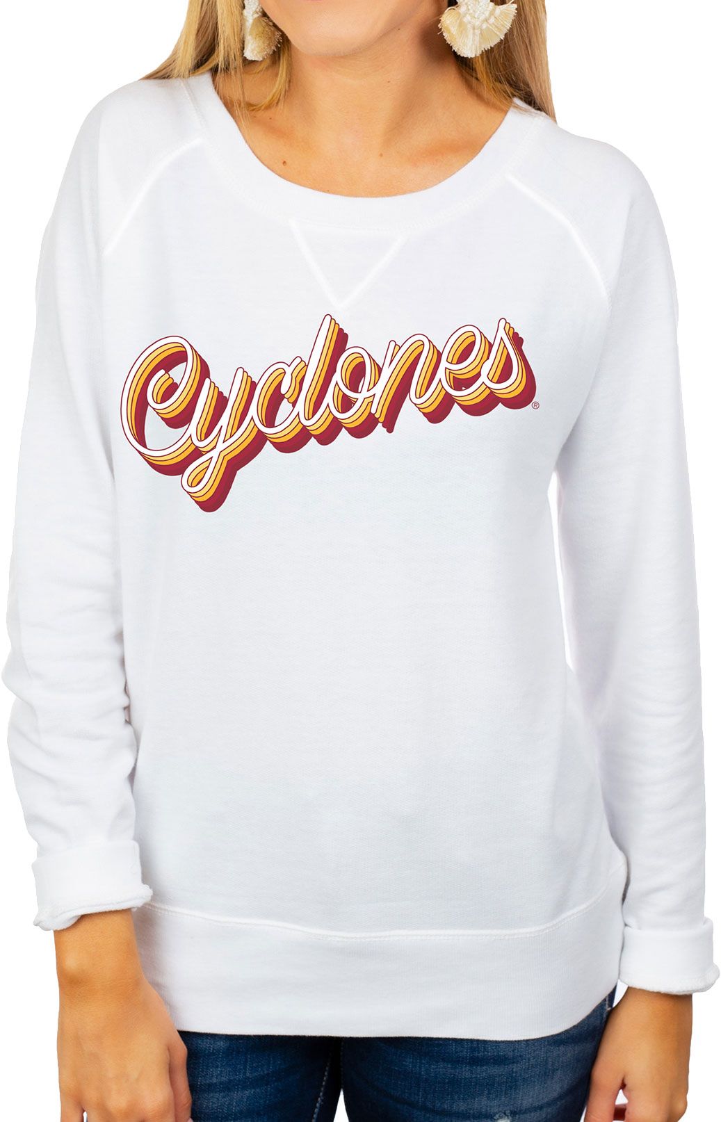 white iowa state sweatshirt