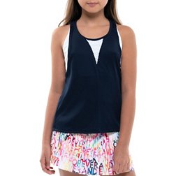 Lucky In Love Girls' Play All Day Layer Tennis Tank Top