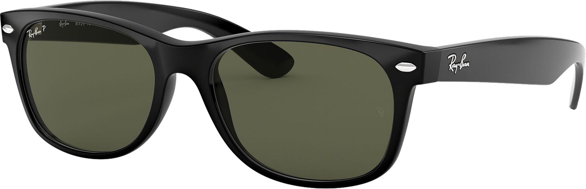 Photos - Sunglasses Ray-Ban New Wayfarer Classics Polarized , Men's, Crystal Green P 