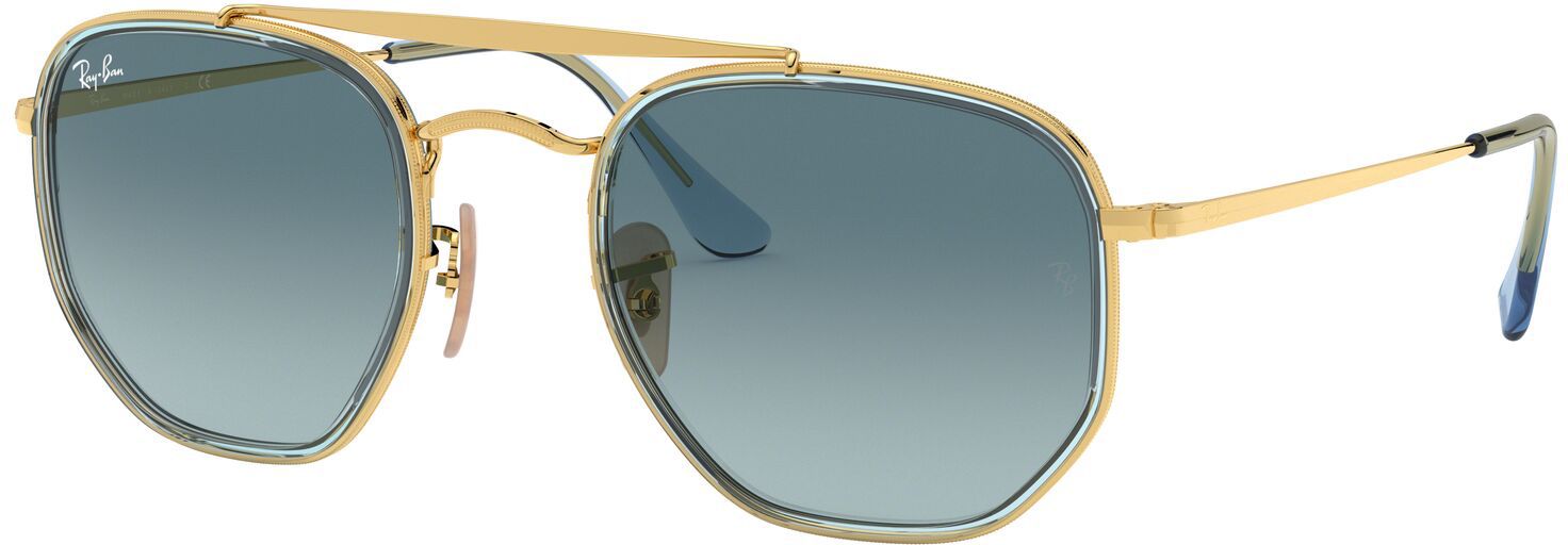 Photos - Sunglasses Ray-Ban Marshal II , Men's, Gold/Blue | Father's Day Gift Idea 2 