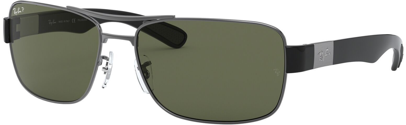 Gunmetal/Polished Green