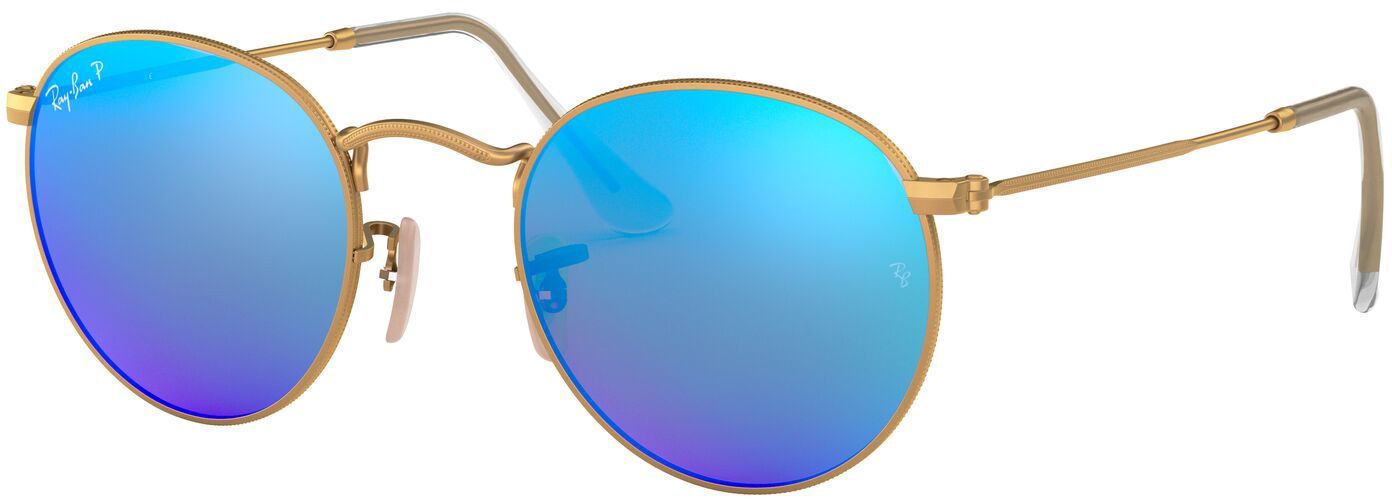 Ray-Ban Round Metal Polarized Sunglasses