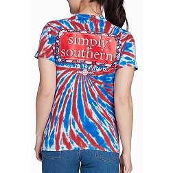 Simply Southern Women's Merica Logo Short Sleeve Graphic T-Shirt