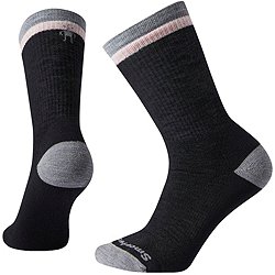 Ladies Ultra Lite Long Ski Socks - Black & Pink Zig Zag – Heat Holders